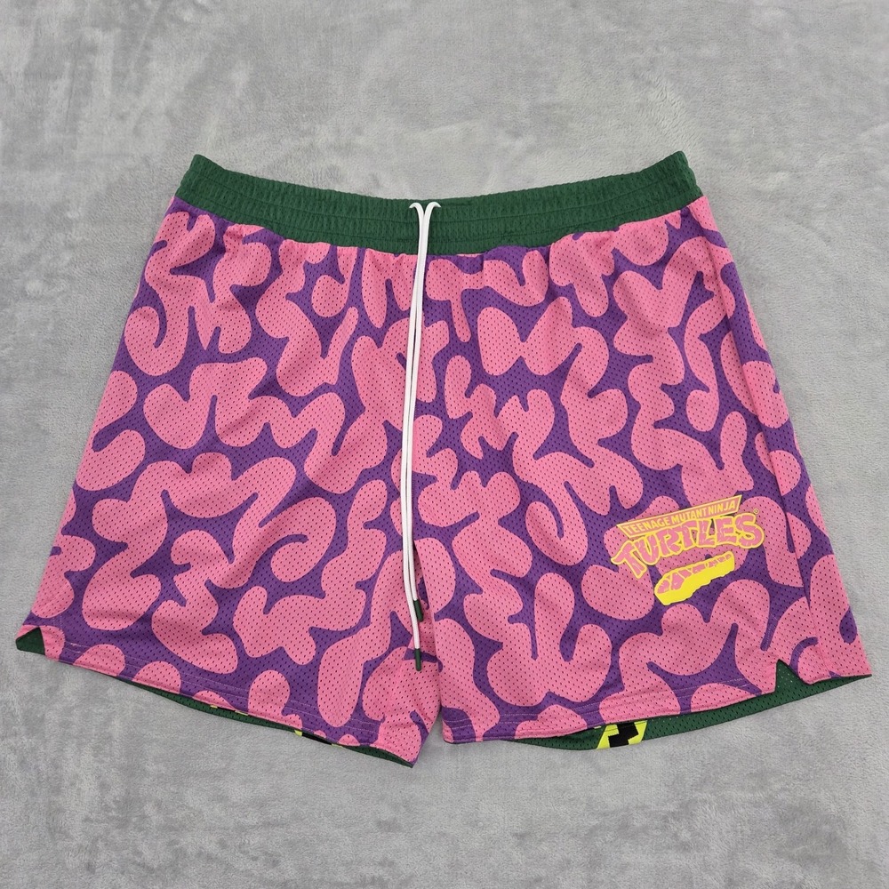 Puma X Teenage Mutant Ninja Turtles Reversible Shorts Mens XXL Green 630931-01